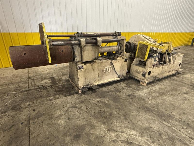 10,000 LB X 36" W X 16" ID YODER COIL RECOILER WITH PUSH OFF: STOCK #22949
