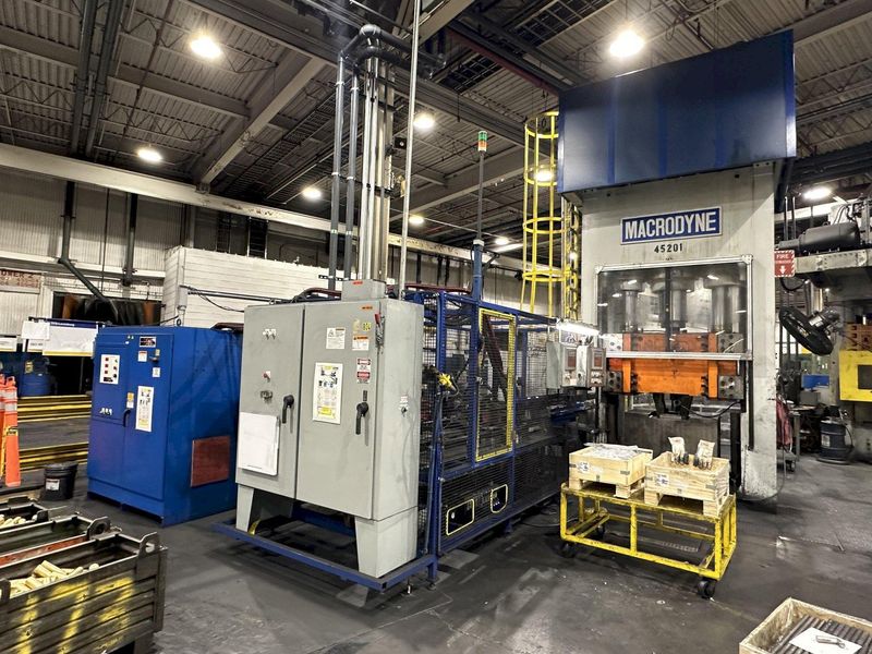 2013 - 800 TON MACRODYNE PRESS & BILLET HEATING INDUCTION SERVICES FORGING SYSTEM: STOCK #20205