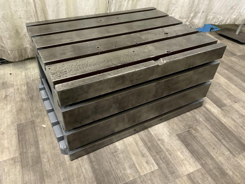 40" X 30" X 20" CAST IRON BOX DRILL TABLE: STOCK #80543