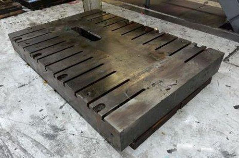 72" x 42" x 8" T-Slotted Bolster Plate