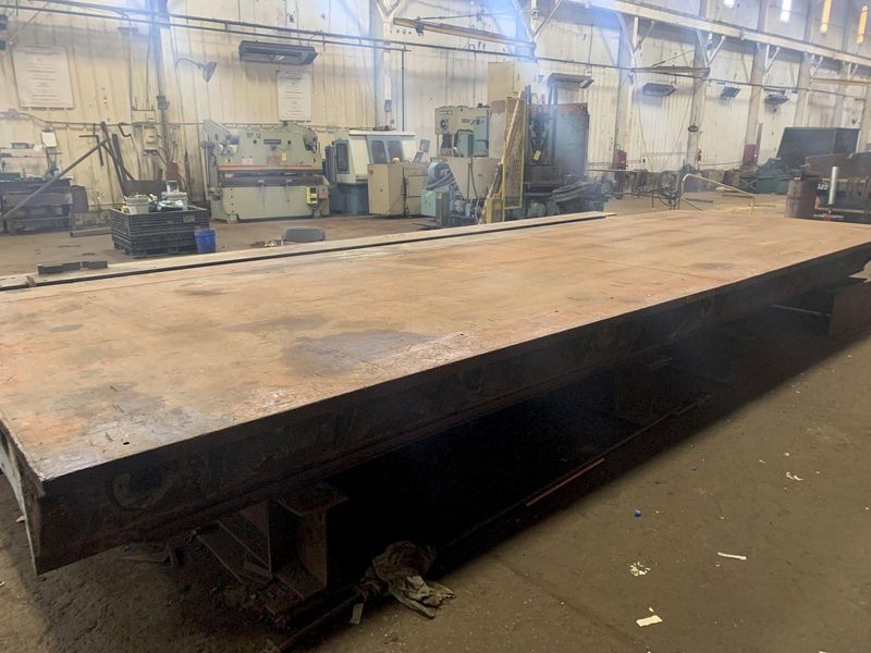 85" X 146" HEAVY DUTY STEEL LAYOUT TABLE: STOCK #12439