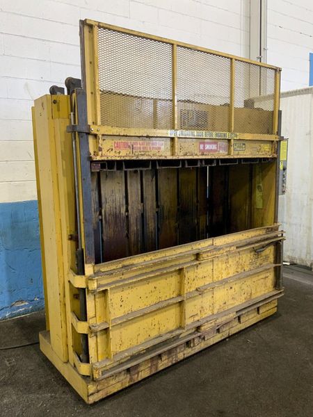 72" X 32" HARMONY LOW PROFILE VERTICAL CARDBOARD BALER: STOCK #76689