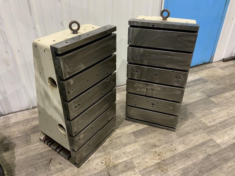1 PAIR 18" X 18" X 36" ANGLE PLATES: STOCK #76357