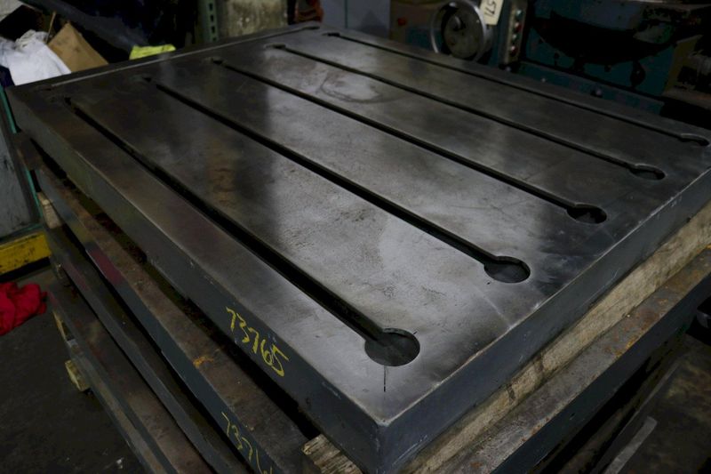 43-1/2" X 59" X 4" T SLOTTED STEEL LAYOUT PLATE: STOCK #73765