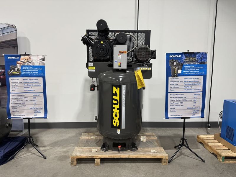 Schulz 15120VW60X-3 15 HP Piston Air Compressor (New)