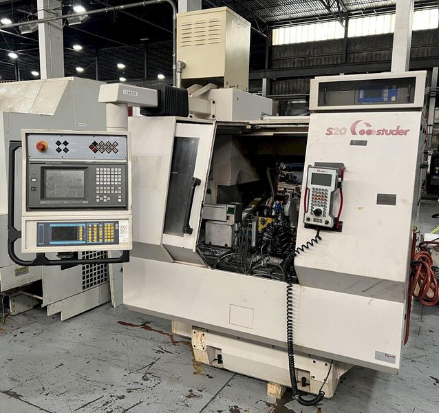 Studer S20 CNC Plain Cylindrical Grinder with Combination Plain/Angle Wheel Head.