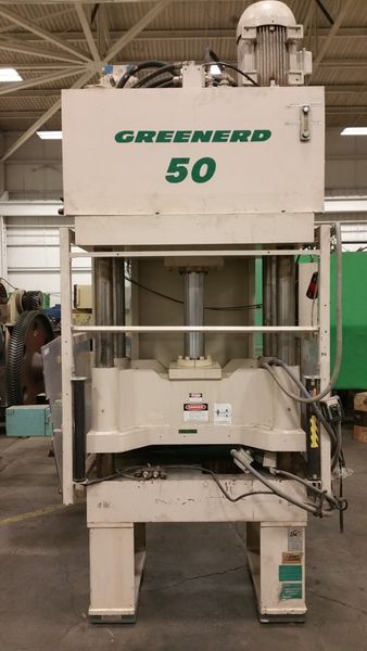 50 TON GREENERD 4 POST HYDRAULIC PRESS