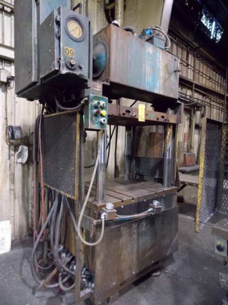 25 TON KEYSTONE 4 POST UP-ACTING HYDRAULIC TRIM PRESS