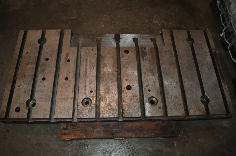 64-1/2" x 30" x 4" T-SLOTTED BOLSTER PLATE