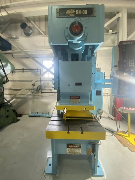 80 ton Niagara Single Crank Gap Mechanical Metal Stamping Press For Sale, Model #BN-80 Bison, Ye