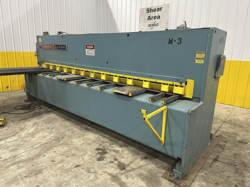 12' X 1/4" NIAGARA MODEL #SP-12-1/4 HYDRAULIC SHEAR: STOCK #22385