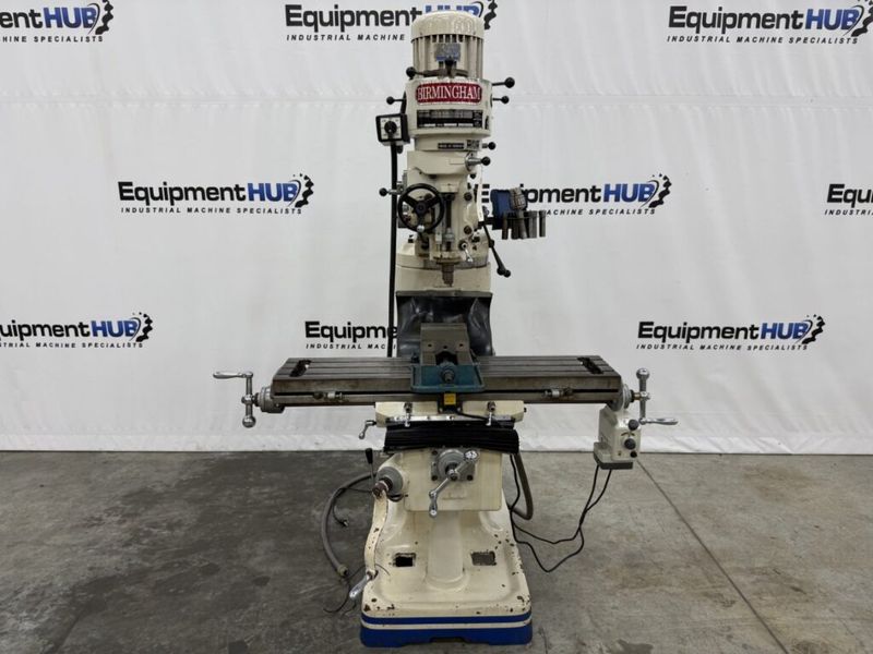 Birmingham BPS-1642 9″ x 42″ Vertical Milling Machine w/ Power Feed, Machinist Vise