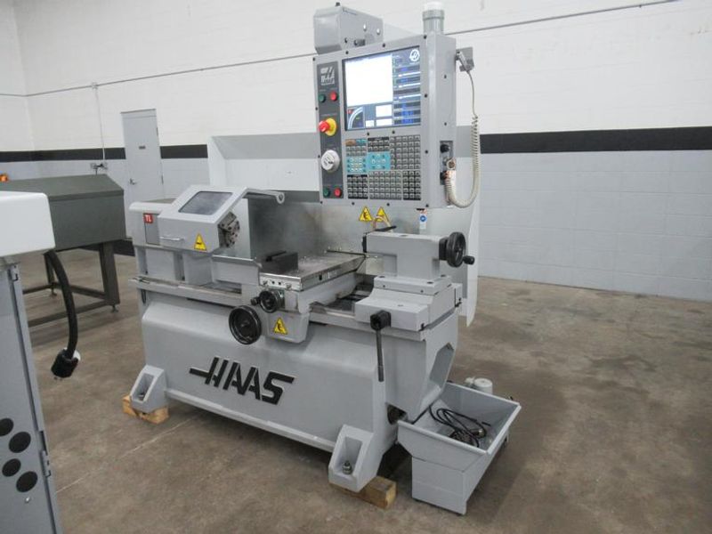 Haas TL-1 CNC Toolroom Lathe with Tailstock, 3-Jaw Chuck, Coolant Tank and Pump, New 2008