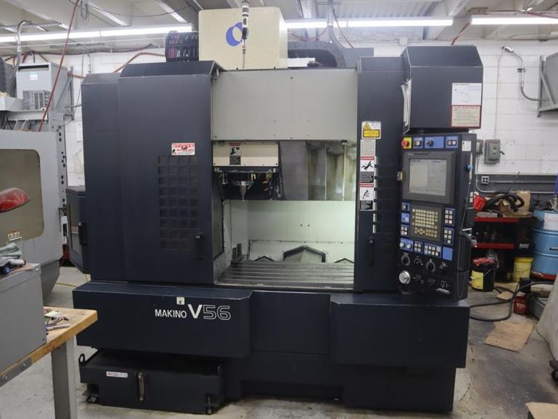 Makino V56 Vertical Machining Center, 30K RPM Spindle, 25 Station ATC, TSC, HSK-63 Taper- Auction Item