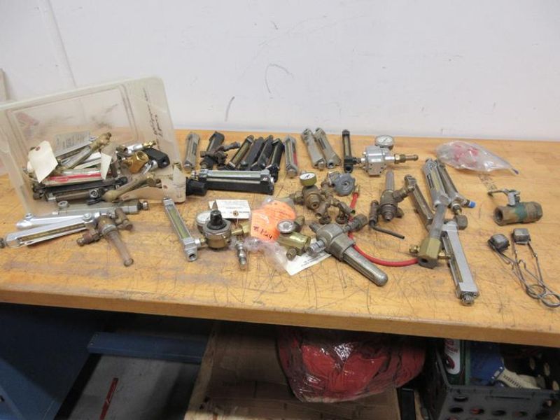 Gas Flow Regulator Parts, Some New Mostly Used- Auction Item