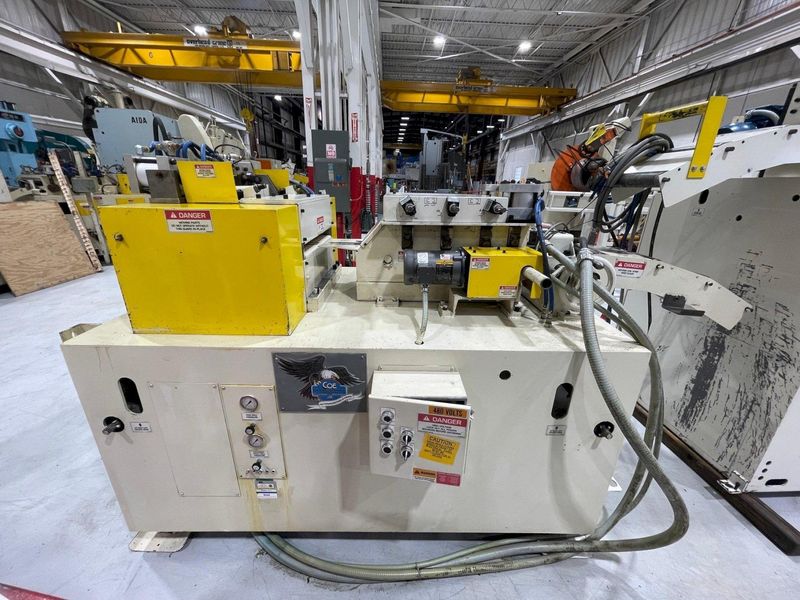 12" Coe Press Equipment High Strength Steel Combination Servo Feed Straightener, Year 2015