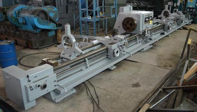32.5" X 22'/10' LODGE & SHIPLEY HOLLOW SPINDLE DUAL BED ENGINE LATHE: STOCK #10927