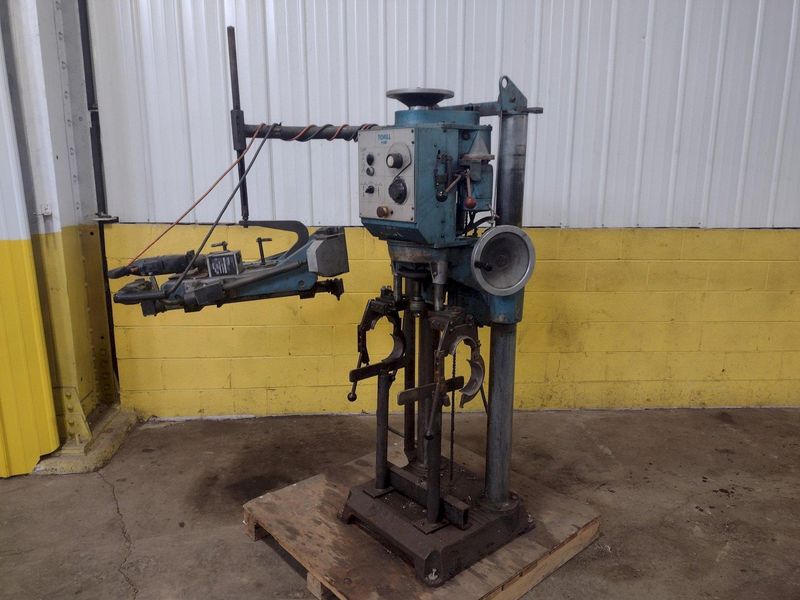 6-3/4" T-DRILL MODEL #T-150 PIPE COLLARING MACHINE WITH T-DRILL EC-150 END PROCESSING ATTACHMENT