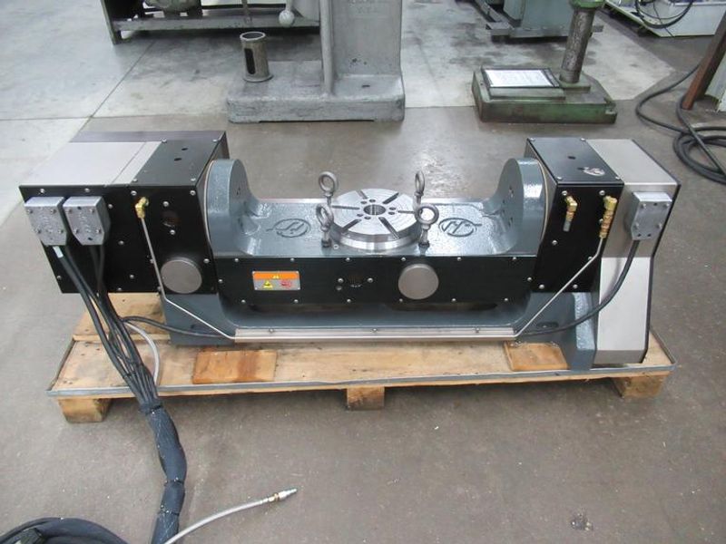 Haas TR-210 Trunnion Type 2-Axis Rotary Table 8.25" Diameter Platen, Sigma-5 Brushless Servo Motors
