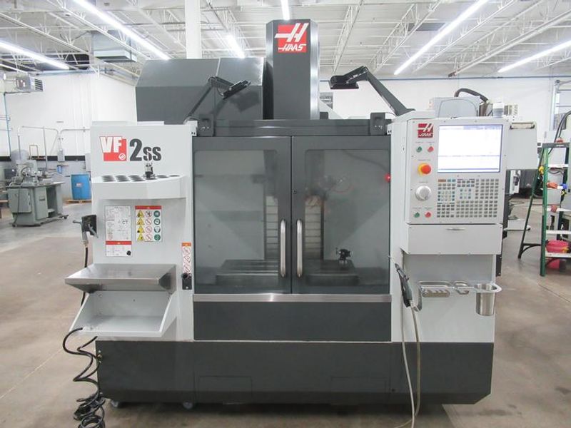 Haas VF-2SS CNC Vertical Machining Center, 30"x16"x20", CT40, 12K RPM, 30 ATC, Probing, 1K PSI TS Coolant - 2022