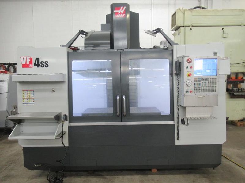 Haas VF-4SS CNC Vertical Machining Center, 50"x20"x25", 12K Spindle, Chip Auger, 4th Axis, 24 ATC