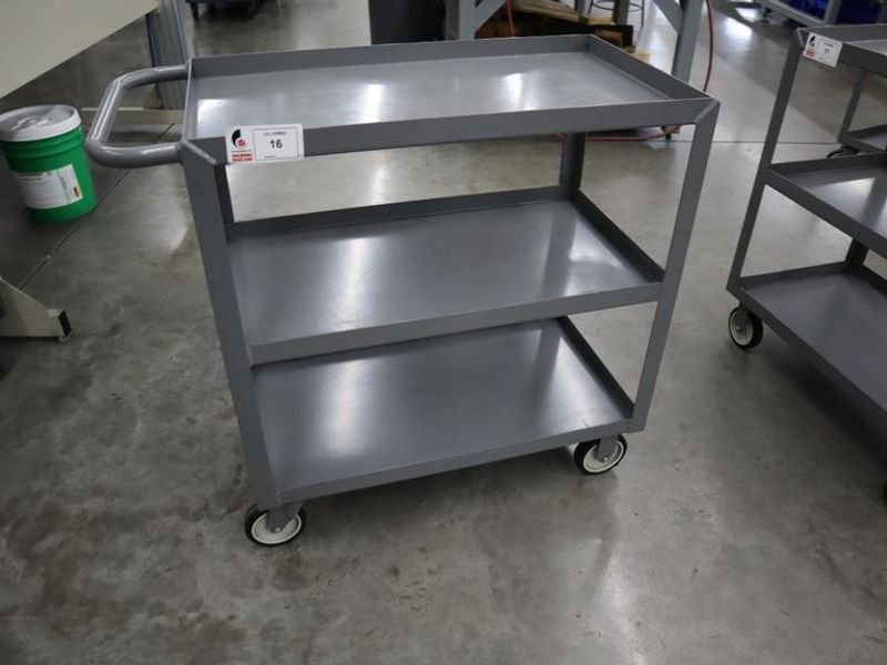 Uline Metal Tool Cart, 3 Shelves- Auction Item