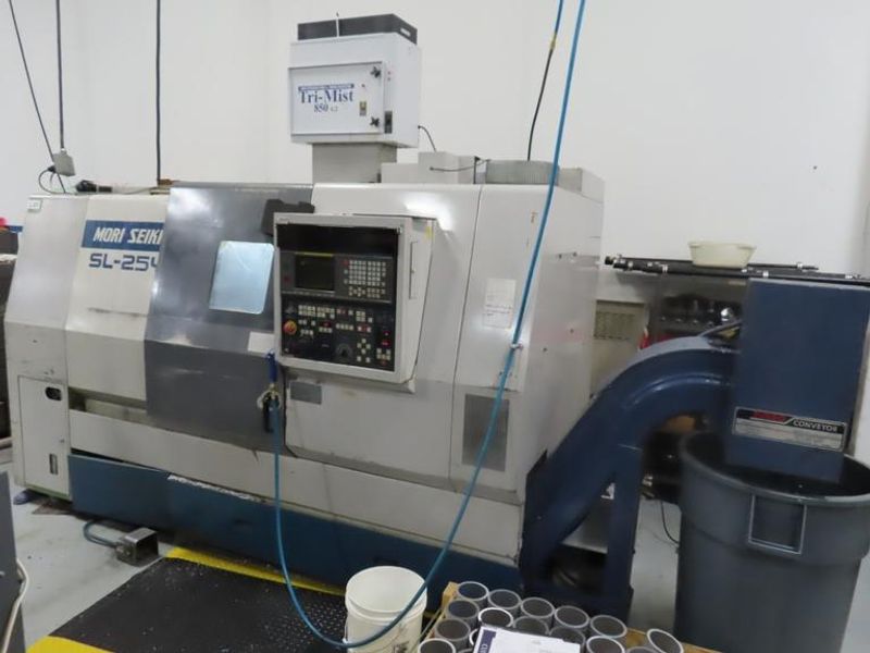 Mori Seiki SL-25Y CNC Turning with Y-Axis Capability, MF-T6 CNC Control, 10" 3-Jaw Chuck, Y-Axis Capability, Tailstock, Chip Conveyor- Auction Item