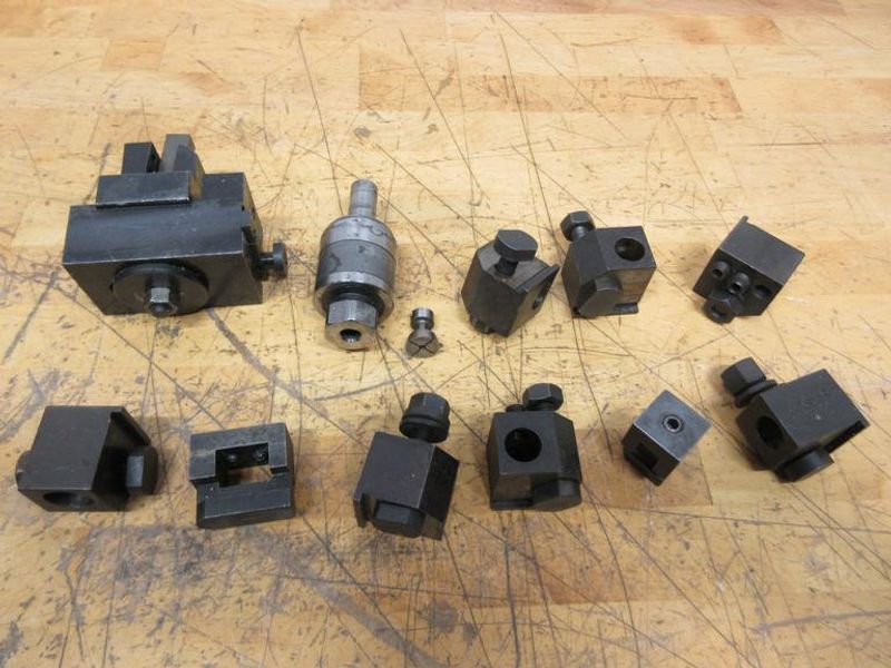Hardinge Lathe Tool Holders(10) Including TT-5/8 Tapping Holder & Collet- Auction Item