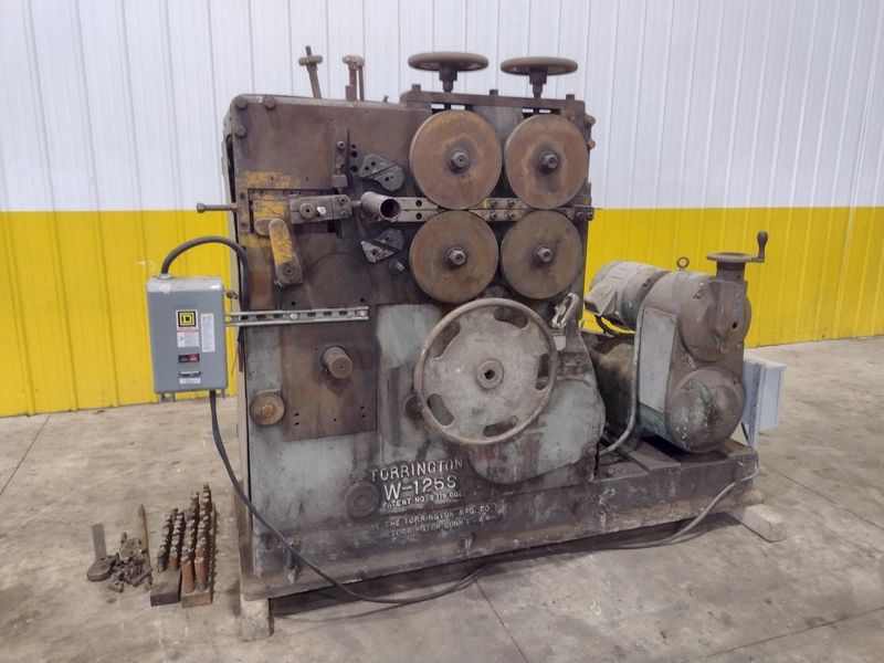 1/4" TORRINGTON MODEL #W-125S SPRING COILER / COIL MAKING MACHINE: YOBRO #23837