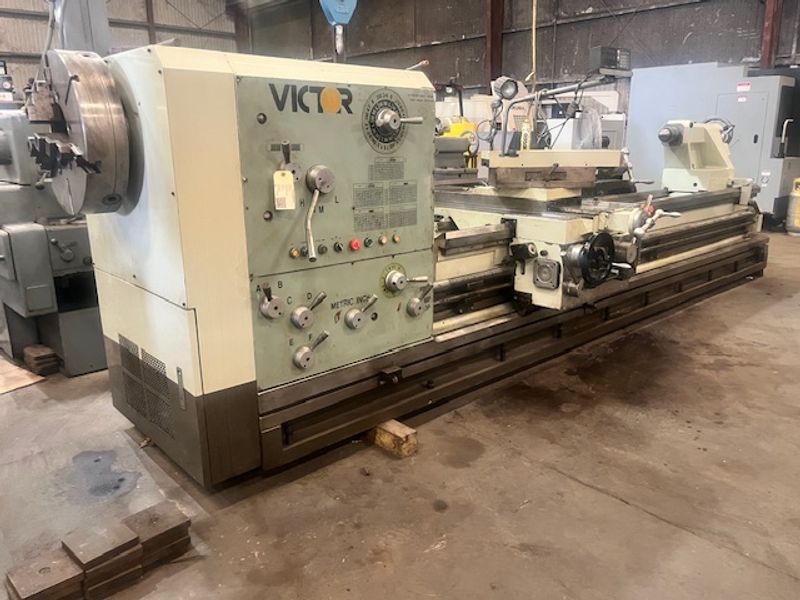 Victor PA-35 35″ x 120″ Oil Country Engine Lathe, 6″ Spindle Bore