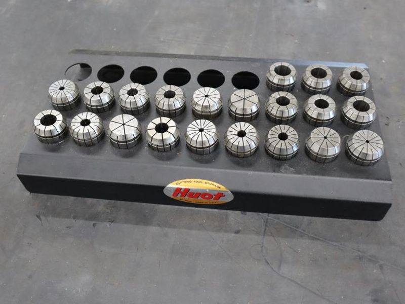 ER40 Flex Collets with Huot Divider Rack- Auction Item