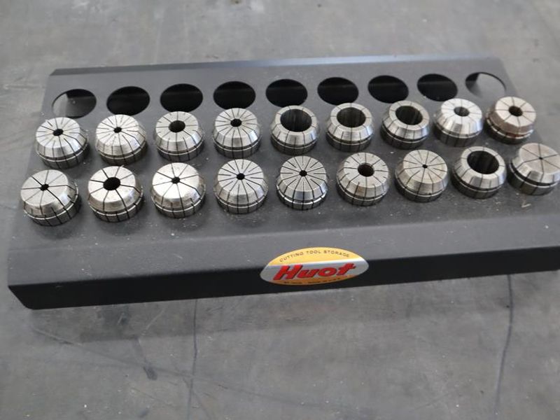 ER40 Flex Collets with Huot Divider Rack- Auction Item