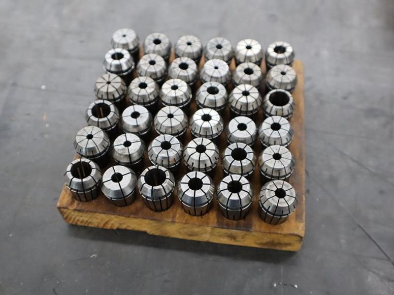 ER20 Flex Collets in Wooden Divider- Auction Item