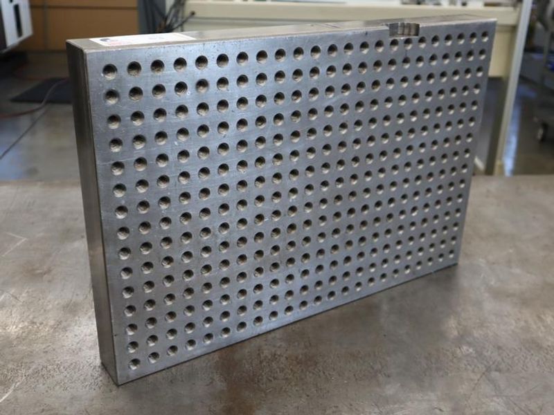 Angle Plate 24" x 16" High Drilled and Tapped on 1" Centers- Auction Item