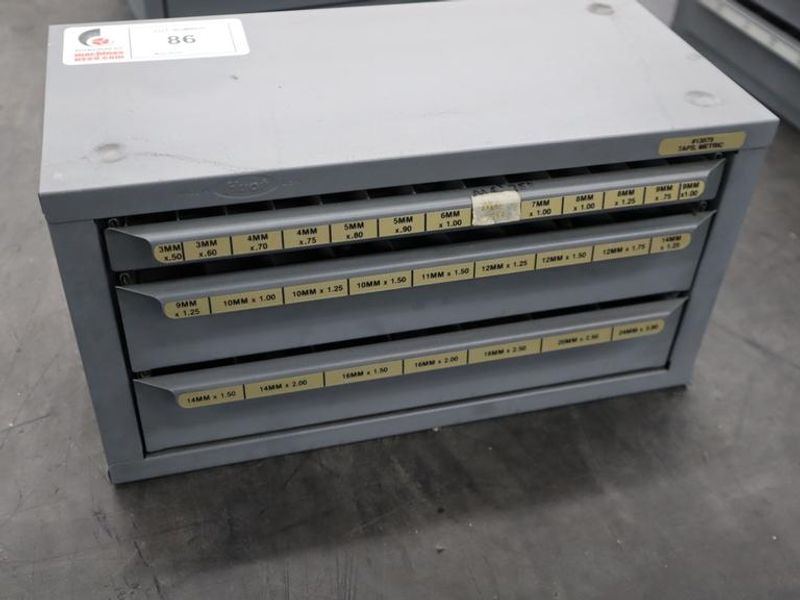 Huot Drill Index, Metric Taps - 3 Drawer- Auction Item