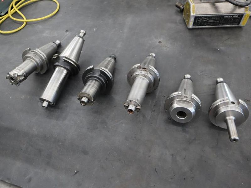 CT50 Taper Tool Holders: (6) Assorted, with Haas Retention Knobs- Auction Item