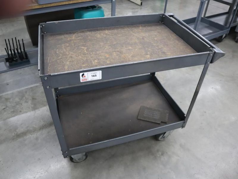 Metal Tool Cart 40" x 25" x 33", 2 Shelves- Auction Item