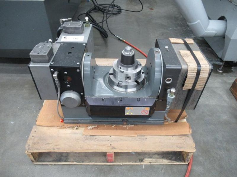 Haas TR-160Y CNC 2-Axis Programmable Trunnion Table, Sigma 5 Brushless Drives, 6" Platen, Ca bles and Connectors, Air Line- Auction Item