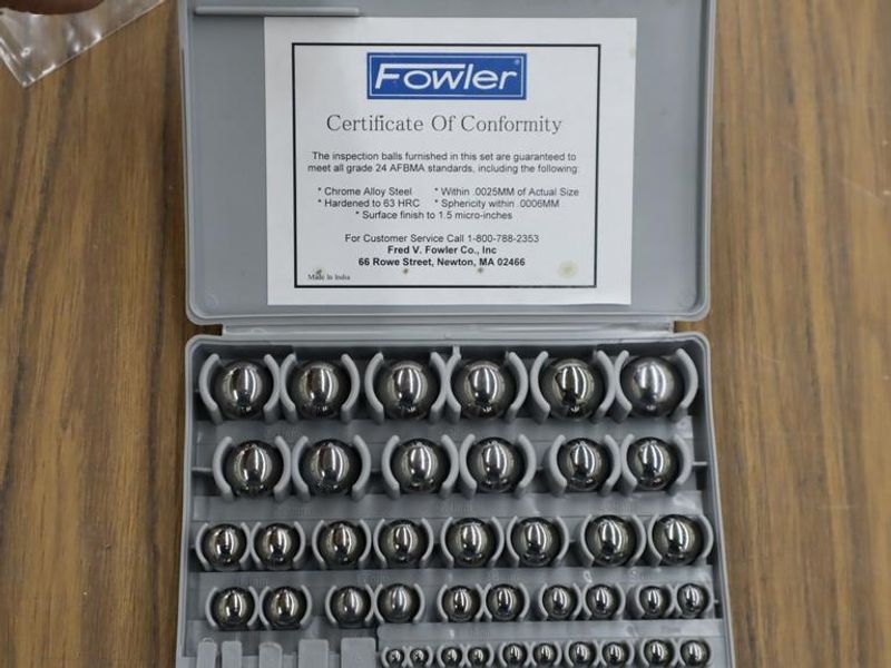 Folwer Ball Gauge Set, Metric 1mm-25mm with Case- Auction Item