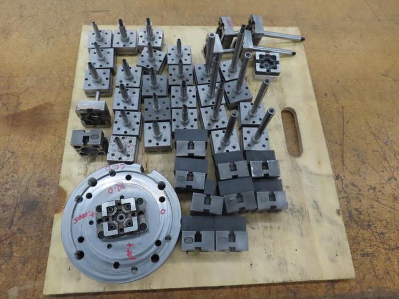 System 3R Macro Pallet / Electrode Holder w Shop Made Top Plates And Graphite- Auction Item