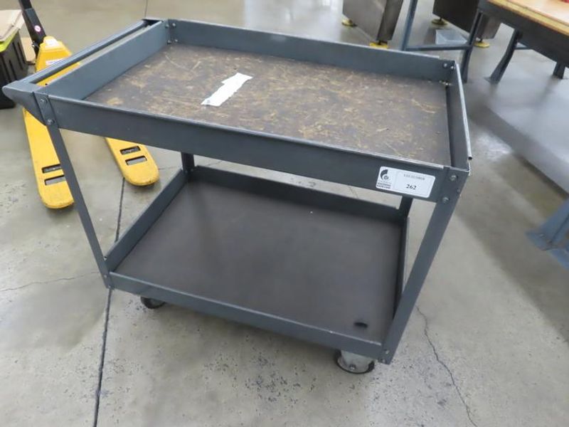Metal Cart Portable on Casters- Auction Item