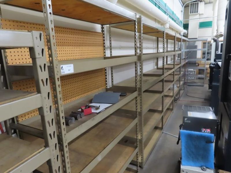 Adjustable Steel Shelving (9)- Auction Item