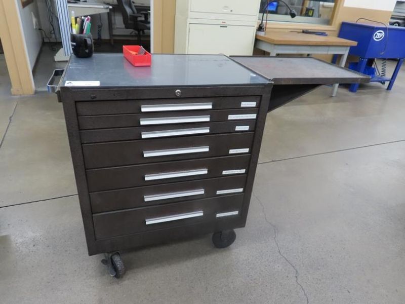 Kennedy 7 Drawer Tool Cabinet w Side Wing AND Contents- Auction Item