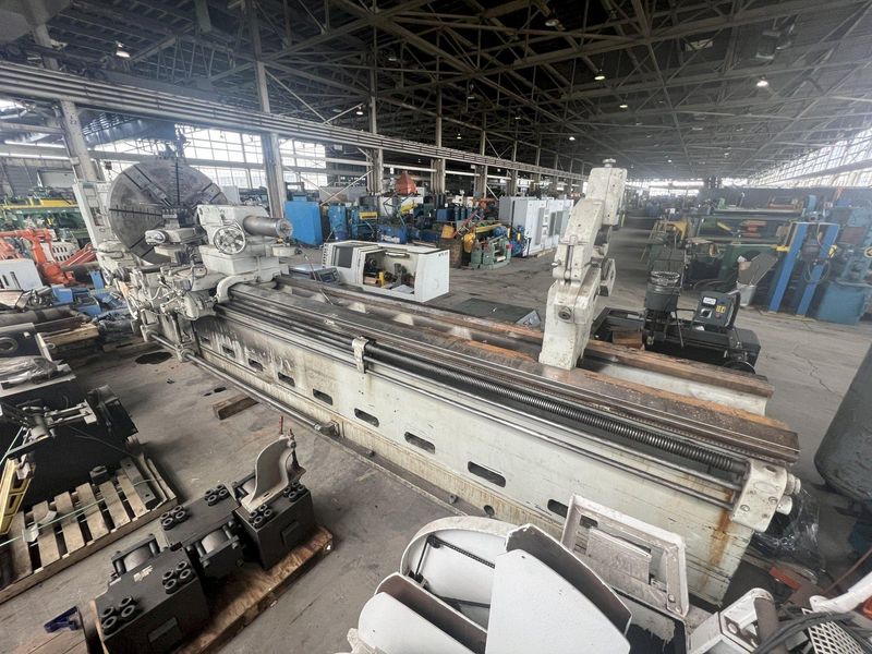 50" /130" X 230-362" LEBLOND MODEL #4025-36 HEAVY DUTY SLIDING BED GAP LATHE, 3" HOLE: STOCK #18