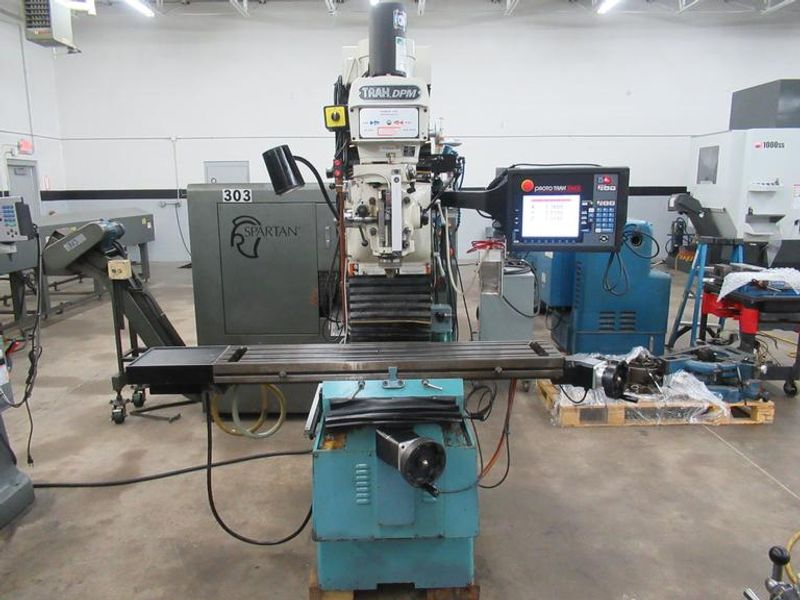 Trak DPM CNC Vertical Mill, Proto Trak SMX 3-Axis Control, Kurt Power Draw Bar, Glass Scales - Updated 2016