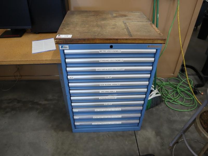 Lista HD Tool Cabinet - 11 Drawer - with Cutting Tools- Auction Item