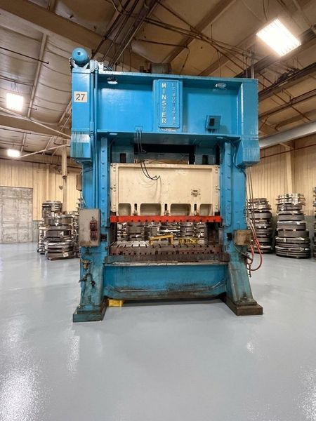 Minster Press For Sale - 400 ton Capacity Hevi-Stamper E2-400-96-48 Straight Side Mechanical Sta