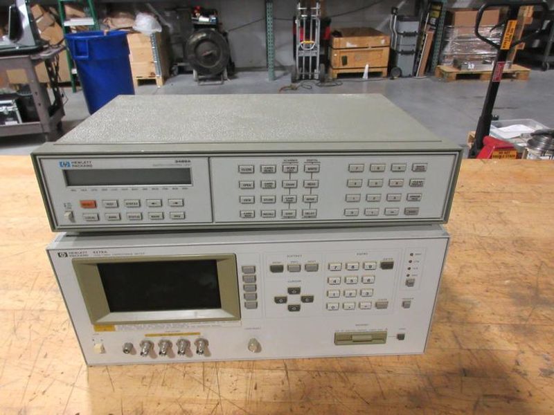 Hewlett Packard 3488 A Switch/Control Unit & 4278A 1khz/1mhz Capacitance Meter- Auction Item