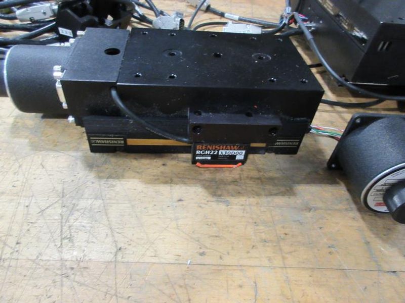 Motorized Precision Stages with Renishaw RGH22 X30D00 Encoders, (2) Stages, (1) 4" x 6", (1) 10" x 10", Extra Motors and Cables- Auction Item
