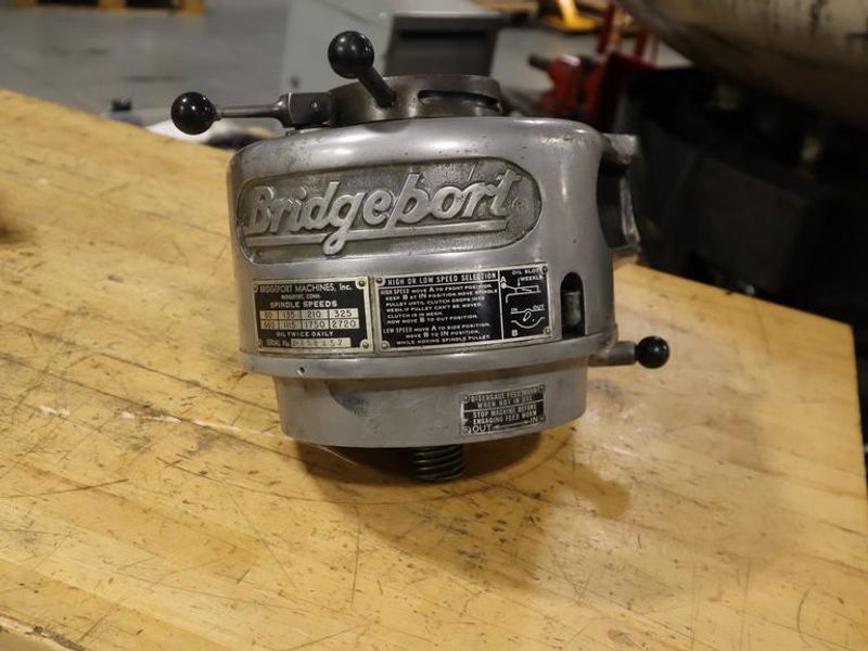 Bridgeport 1J Step Pulley Head Assembly- Auction Item